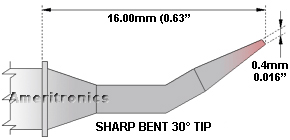 Sharp Bent, Soldering Tip