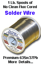 Solder, Wire, 1 lb., Spools